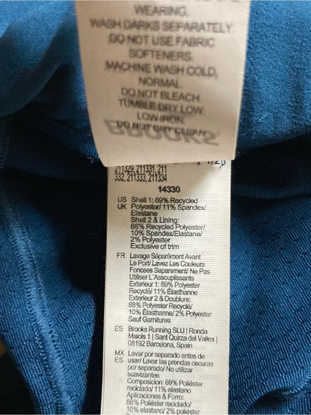 Brooks Sherpa Running Shorts Men’s Large 5” Blue Gym Athletic Lined Pockets Yoga - Picture 8 of 10